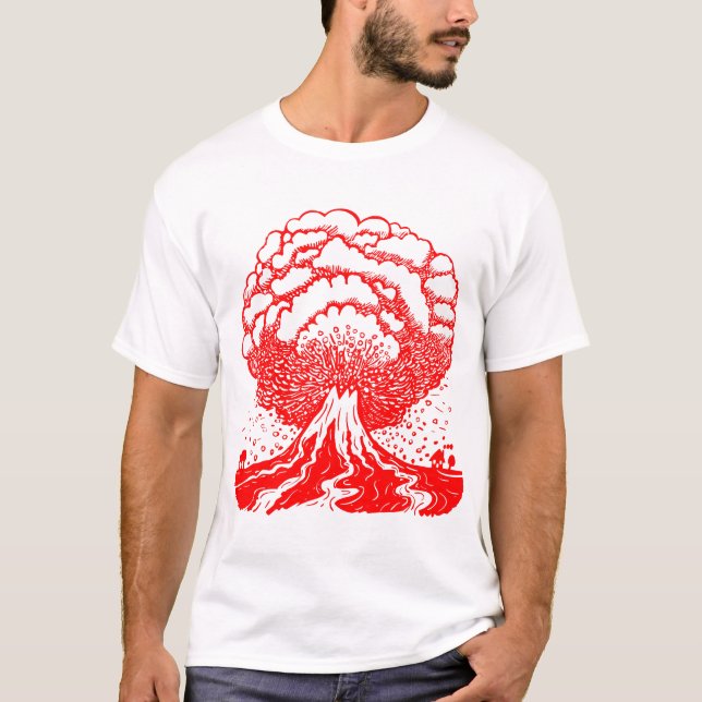 Volcano - Red T-Shirt (Front)