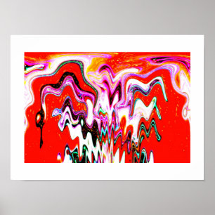 Volcano spirit art poster