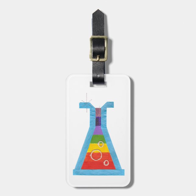 Volcano Vial Luggage Tag (Front Vertical)