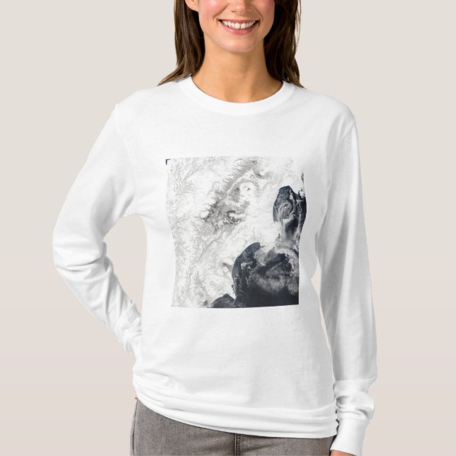 Volcanoes in central Kamchatka Peninsula T-Shirt (Front)