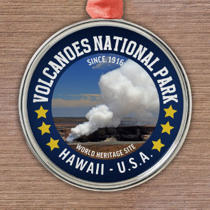 Volcanoes National Park Hawaii  Metal Tree Decoration