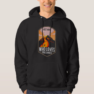 Volcanologis Just A Boy Who Loves Volcanoes Geolog Hoodie