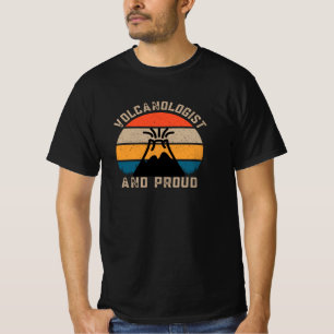 Volcanologist And Proud - Retro Volcano T-Shirt