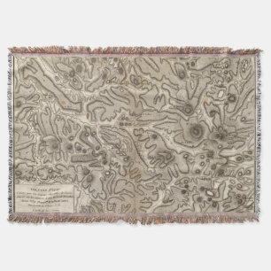 Volcans Haute Loire Throw Blanket