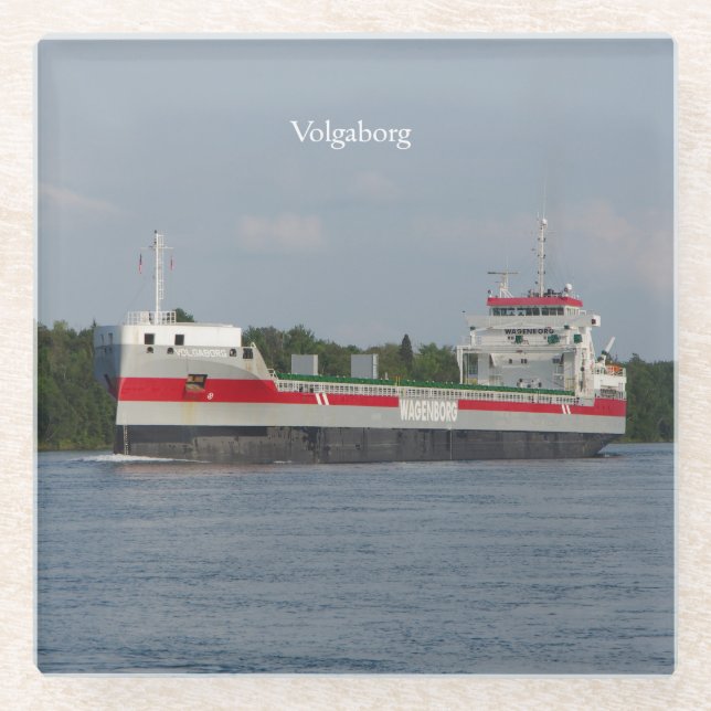 Volgaborg glass coaster (Front)