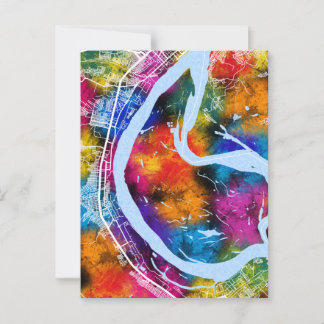 Volgograd Russia City Map Postcard