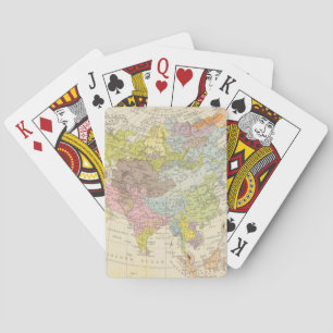 Volkerkarte von Asien - Map of Asia Playing Cards