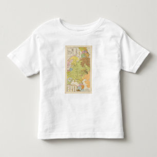 Volkerkarte von Russland - Map of Russia Toddler T-Shirt