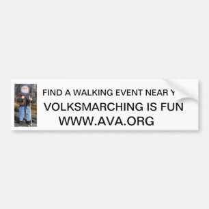 Volksmarcher, FIND A WALKING EVENT NEAR YOU., V... Bumper Sticker