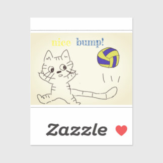 vollayball cat sticker3