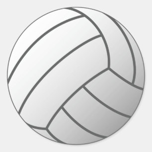Volley Ball Classic Round Sticker