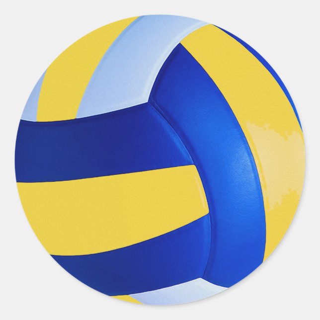 Volley Ball Classic Round Sticker (Front)