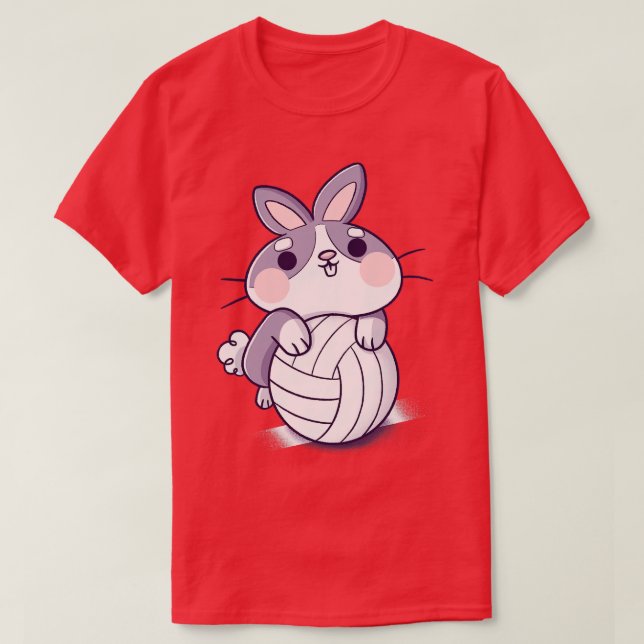 Volley Bunny T-Shirt (Design Front)
