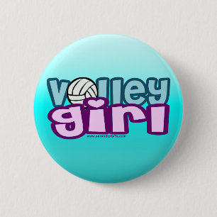 Volley Girl 6 Cm Round Badge