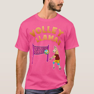 Volley Llama Volleyball Sport Team Women T-Shirt