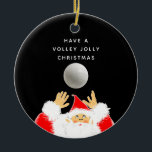 Volleyball 2023 Collectable Ceramic Tree Decoration<br><div class="desc">The original "Have a volley jolly Christmas" design. To create a Christmas keepsake,  edit text to add volleyball player's name and the year.</div>
