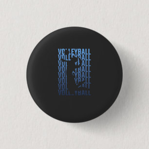 Volleyball 3 Cm Round Badge