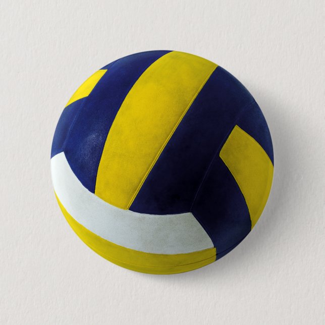 VOLLEYBALL 6 CM ROUND BADGE (Front)