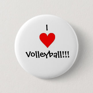 Volleyball 6 Cm Round Badge