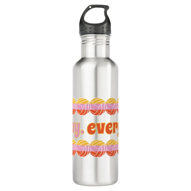 volleyball 710 ml water bottle (Front)