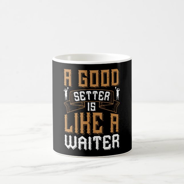 Volleyball - A Good Setter Like A Waiter Coffee Mug (Center)