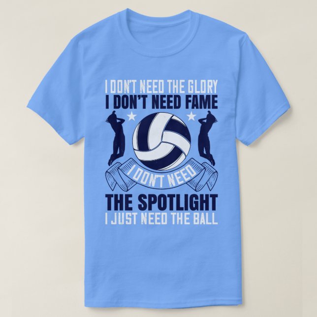 Volleyball A Good Setter Like A Waiter T-Shirt (Design Front)