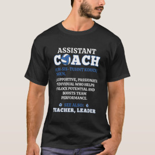 Volleyball Assistant Coach Noun Definition Funny C T-Shirt
