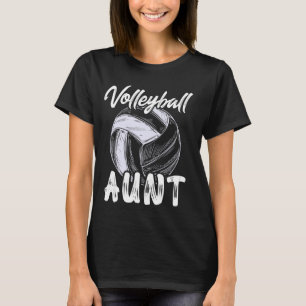 Volleyball Aunt For Women Family Matching Player T T-Shirt