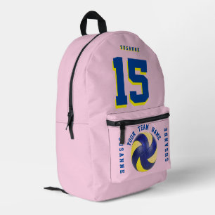 Volleyball backpacks Girls blue Rose Pink sporty 