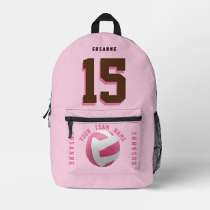 Volleyball backpacks Girls Rose Pink Team sporty