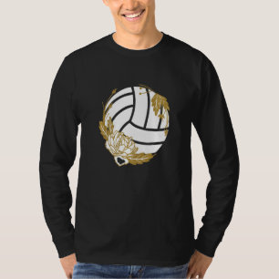 Volleyball Ball Sports Flower Team Coach Beach Vol T-Shirt