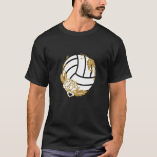 Volleyball Ball Sports Flower Team Coach Beach Vol T-Shirt