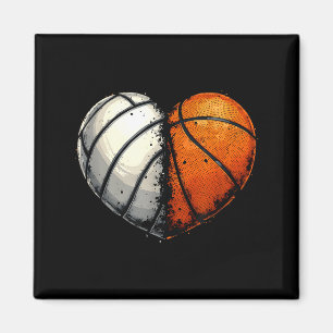 Volleyball Basketball Ball Heart Srts Lover Valent Magnet