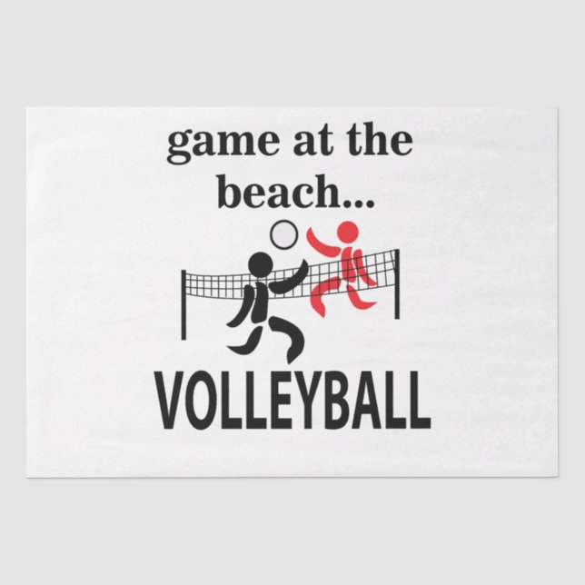 Volleyball Beach Volleyball Tissue Paper (Front)