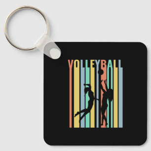 Volleyball Beachvolleyball Retro Key Ring