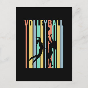 Volleyball Beachvolleyball Retro Postcard
