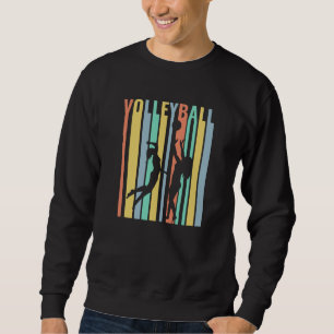 Volleyball  Beachvolleyball Retro Sweatshirt