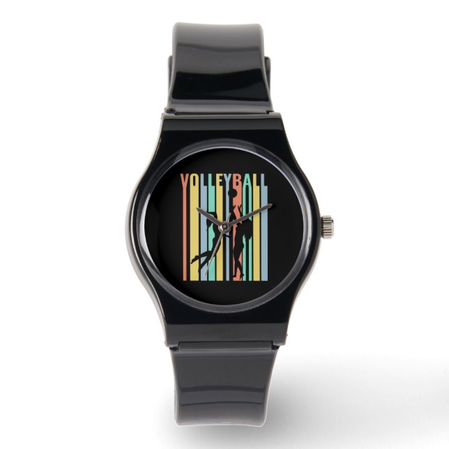 Volleyball  Beachvolleyball Retro Watch (Front)