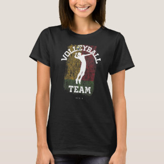 Volleyball Benin Flag Girls Volleyball Women T-Shirt