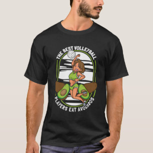 Volleyball Best Beach - Vball Volleyball Avocado T-Shirt