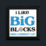 Volleyball Big BLOCKS Gift Box<br><div class="desc">A little volleyball fun with Sir Mix's song. Text design features "I like BIG BLOCKS" in large letters and beneath it "and I cannot lie" in smaller text. Cute design for any volleyball player or coach.</div>