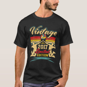 Volleyball Birthday 5 Years Old Girls Boys Vintage T-Shirt