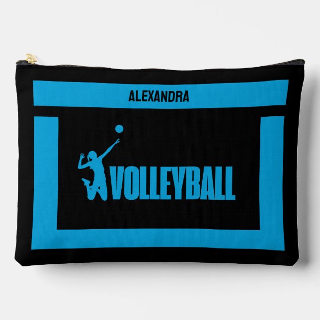 Volleyball Birthday Gift, Volleyball Player Girl,  Accessory Pouch (Front)