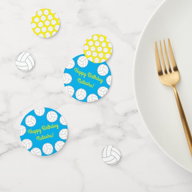 Volleyball Birthday Party Confetti (Group)