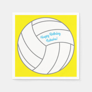 Volleyball Birthday Party Napkin