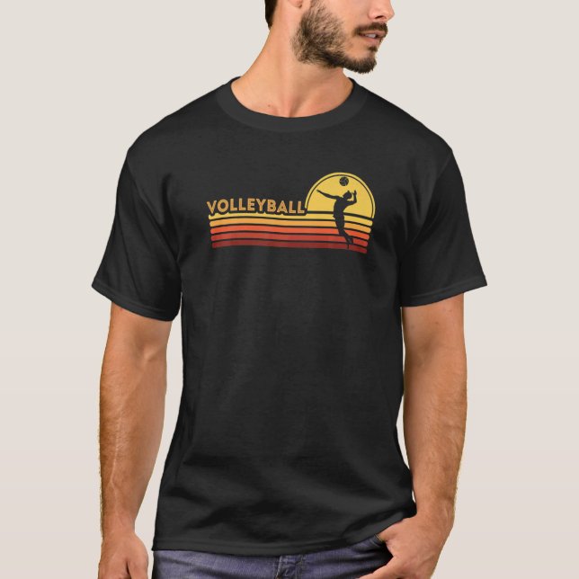 Volleyball Boy Men T-Shirt (Front)