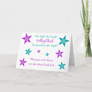 Volleyball Bridal Invitations