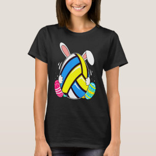 Volleyball Bunny Ears Eggs Costume Easter Day  Ide T-Shirt