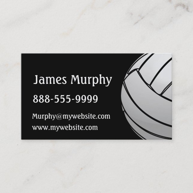 Volleyball Business Card (Front)