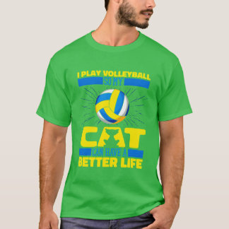 Volleyball Cat funny T-Shirt